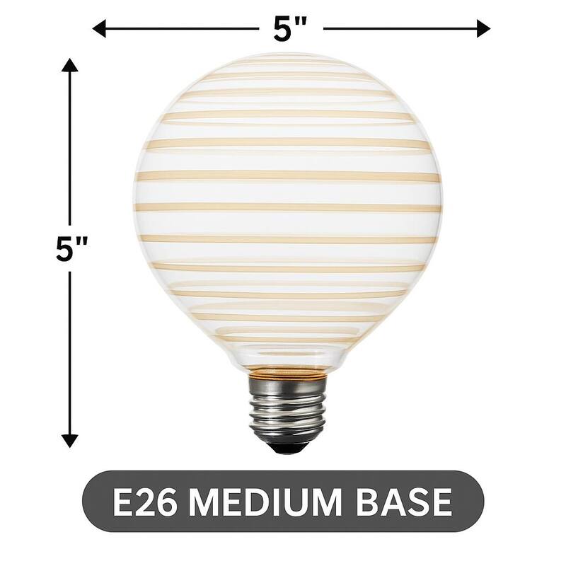 Festive Living LED G125 + COB Bulb Indoor/Outdoor Covered Edison Bulbs, E26 Base - Aurora Saturn