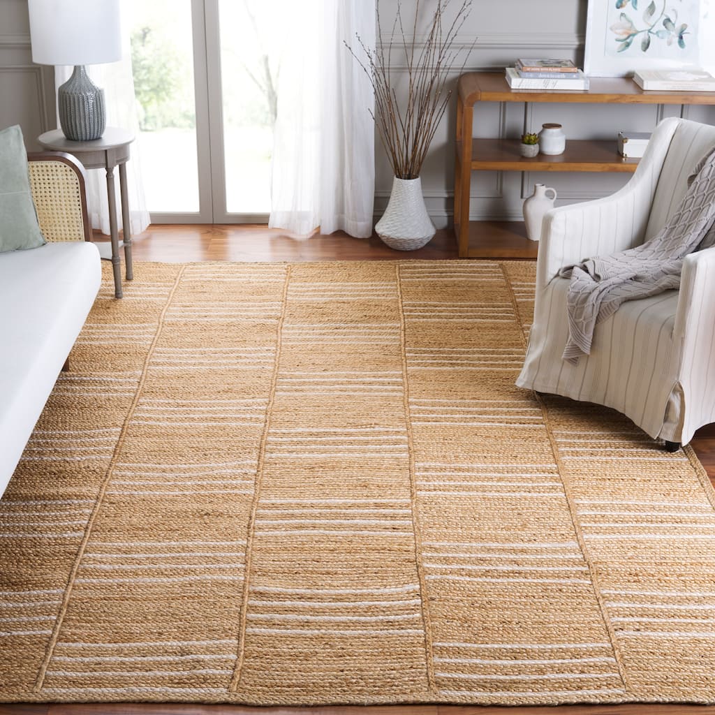 SAFAVIEH Handmade Natural Fiber Hadire Farmhouse Jute Rug