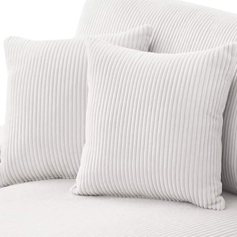 Corduroy Throw Pillow Striped Pillow for Couch Set of 2