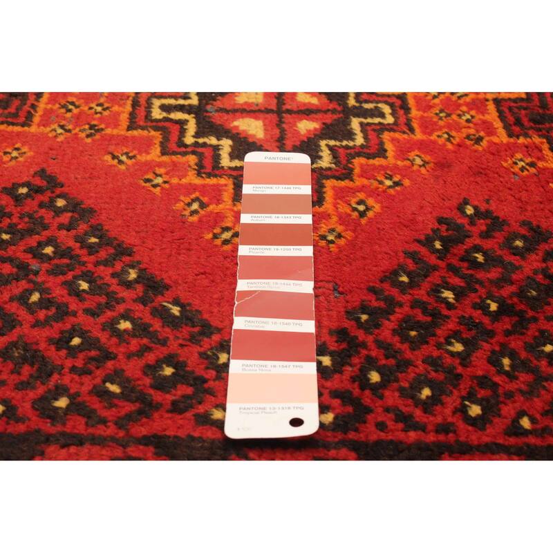 ECARPETGALLERY Hand-knotted Baluch Red Wool Rug - 3'3 x 5'11