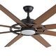 preview thumbnail 16 of 19, 72" Large Ceiling Fan with 3CCT Dimmable LED Light and Remote(8 Reversible Blades）