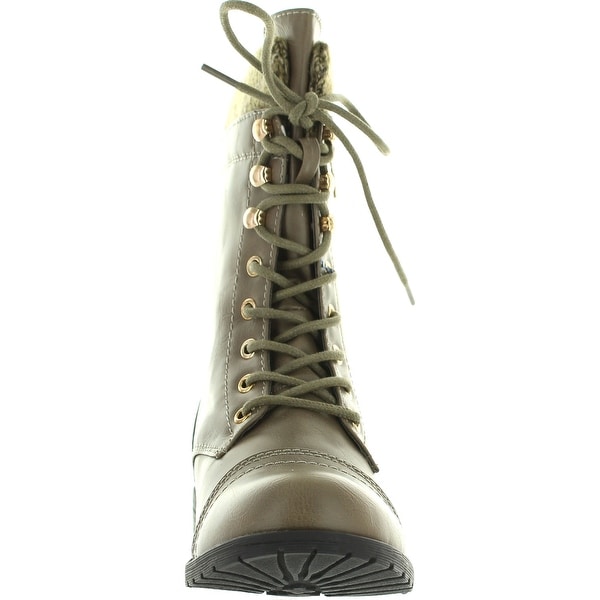round toe combat boots womens