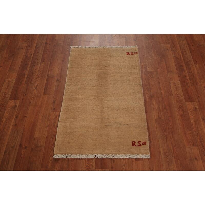 Contemporary Gabbeh Oriental Foyer Rug Handmade Wool Carpet - 2'0"x 3'3"
