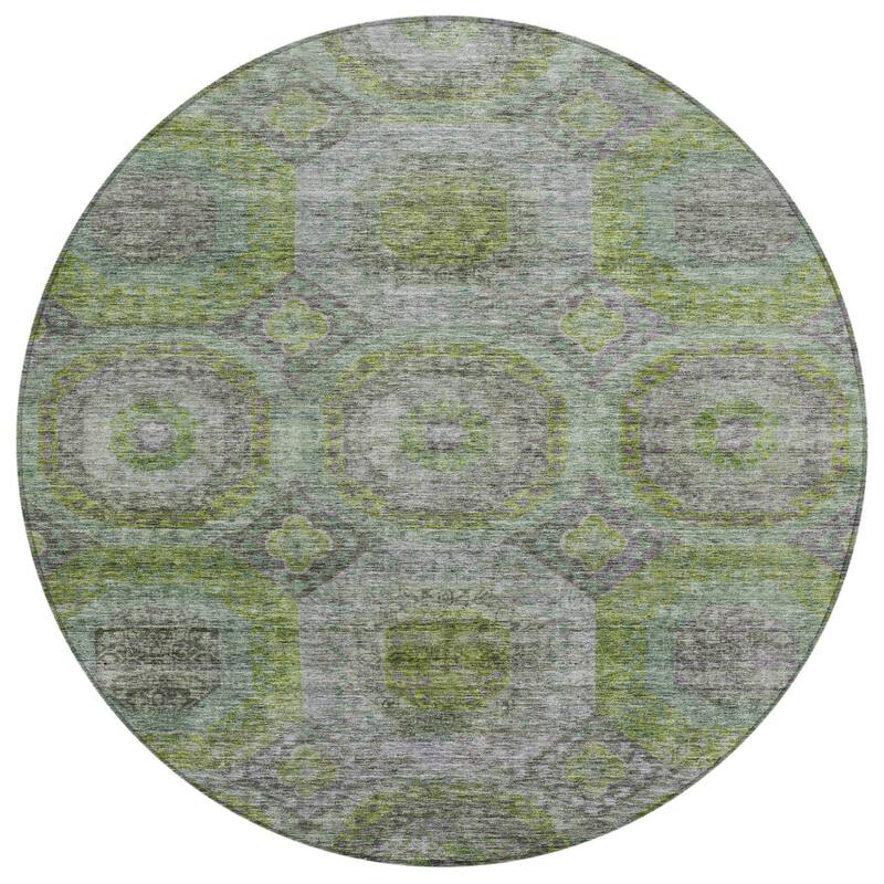 HomeRoots Geometric Transitional Rectangle Outdoor Rug
