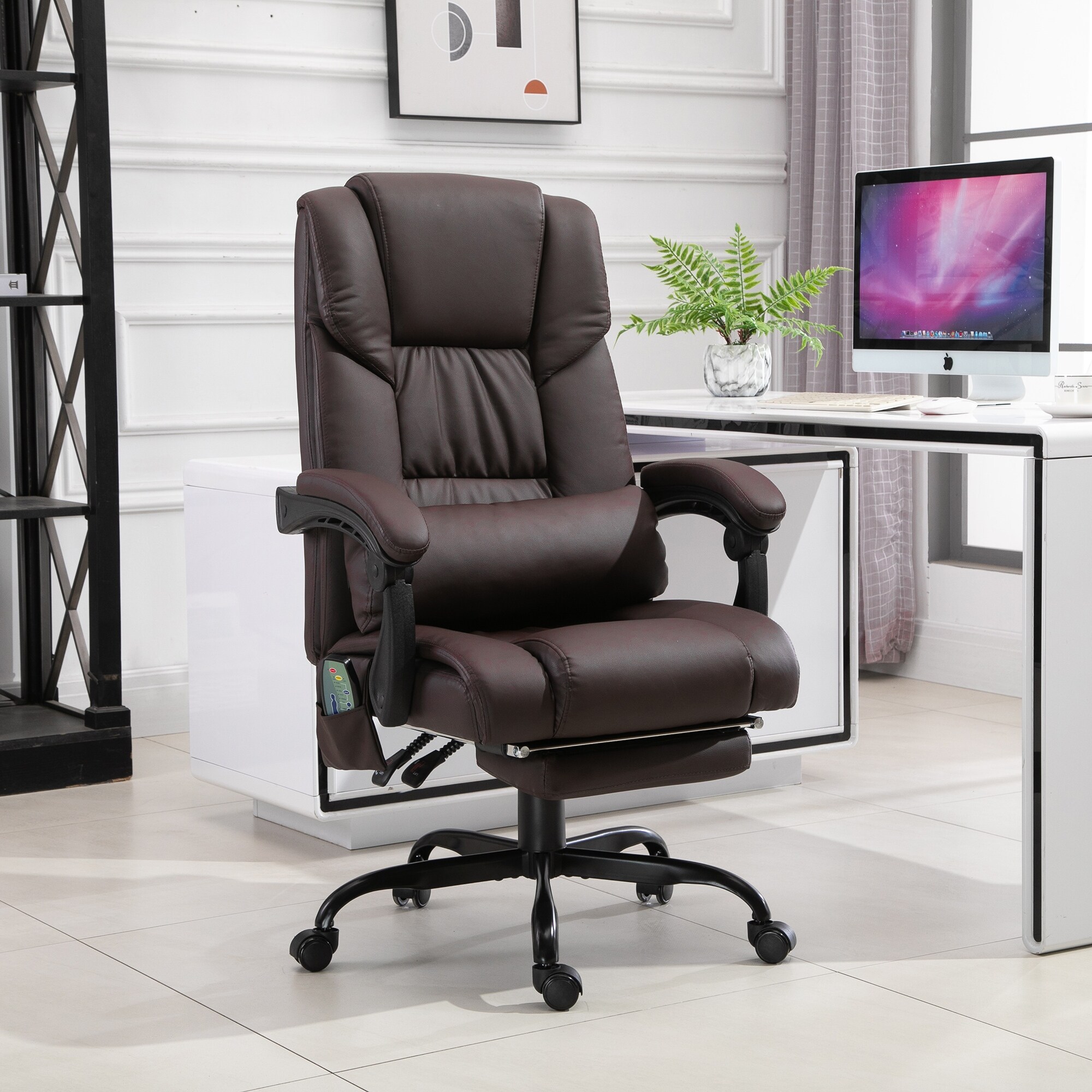 Vinsetto Office Desk Chair Recliner Height Adjustable Movable