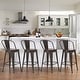 preview thumbnail 26 of 40, Andeworld farmhouse bar stools ,counter height bar stools set of 4 - Set of 4