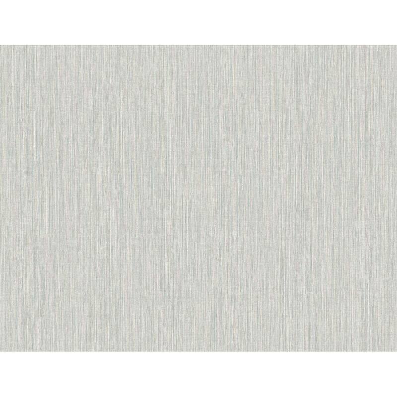Seabrook Designs Vertical Stria Embossed Vinyl Unpasted Wallpaper - 27 in. W x 27 ft. L - Harbor Grey & Sky Blue