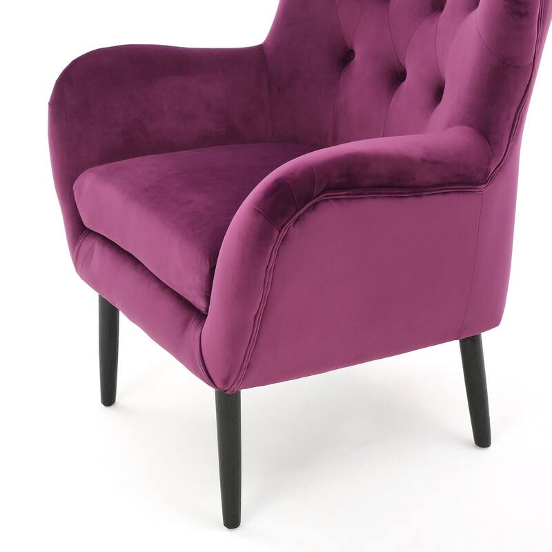 Fuchsia Featured Wingback Chair Accent Chair Side Chair Lounge Chair
