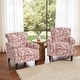 preview thumbnail 131 of 131, Mid-Century Modern Accent Chairs with Nailhead Trim Set of 2 - Rococo Orange/ Chenille