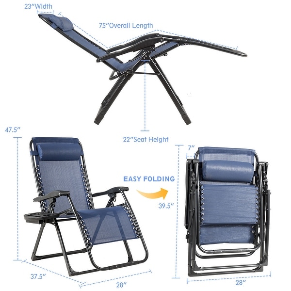 Zero gravity lounge shop chair heavy duty