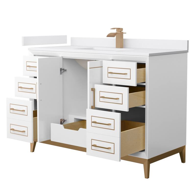 Wyndham Collection WCH515148S-VCA-UNSMXX Marlena 48" Free Standing