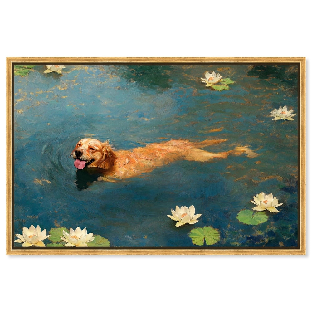 Pond Pup II Canvas by Art Remedy