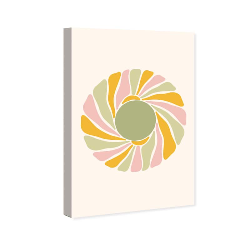 Wynwood Studio Canvas Floral and Botanical Floral Pastille Pink and Light Pink Modern & Contemporary Wall Art Canvas Print