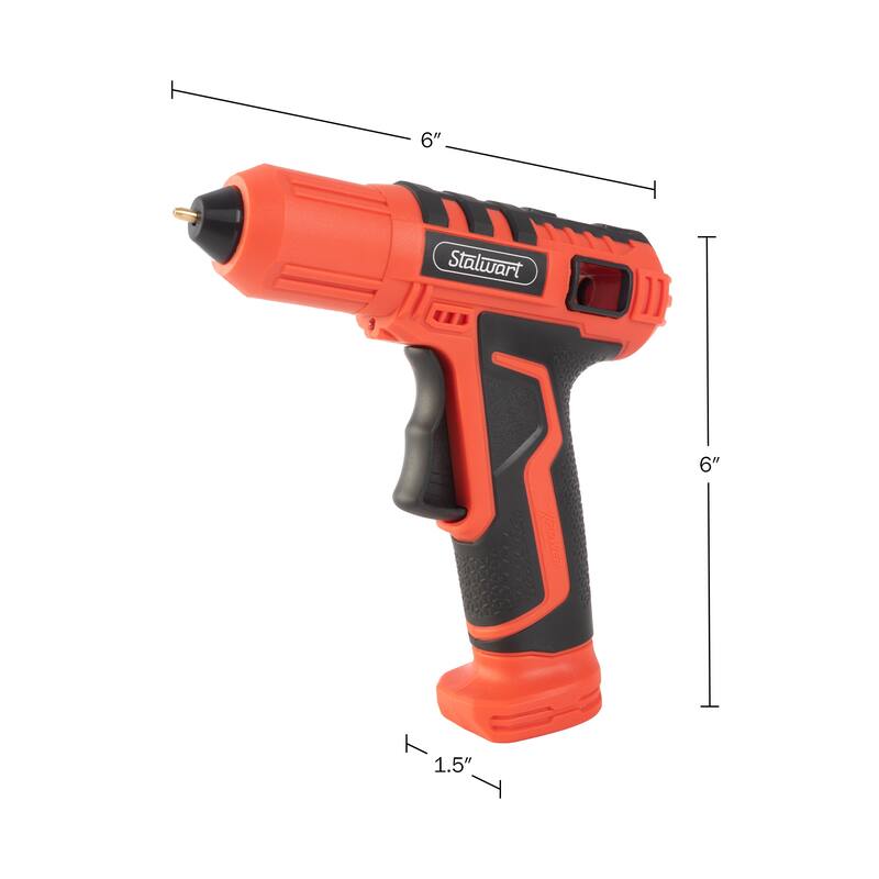 4V Cordless Glue Gun - Wireless Glue Gun Kit with 15 Second Warm-Up Time and 20 Glue Sticks - Crafting Essentials by Stalwart