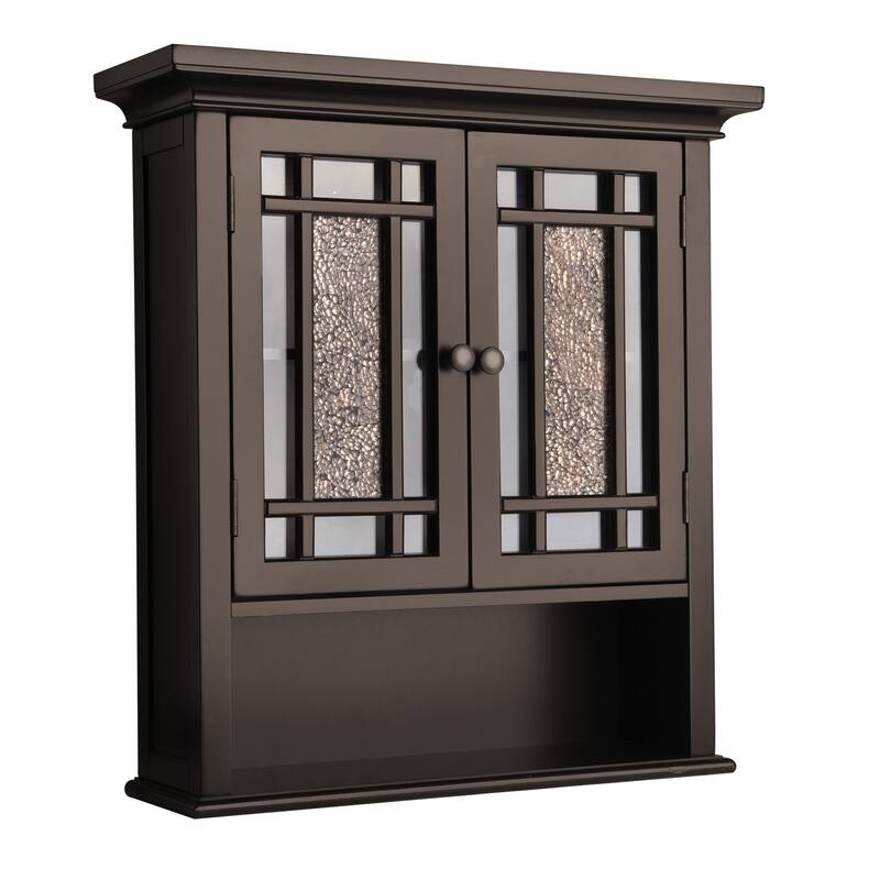 Teamson Home Windsor Two-Door Removable Wall Cabinet - 7"L x 22"W x 24"H