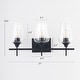 preview thumbnail 15 of 22, CO-Z Matte Black Vanity Light Sconce w Clear Glass Shade