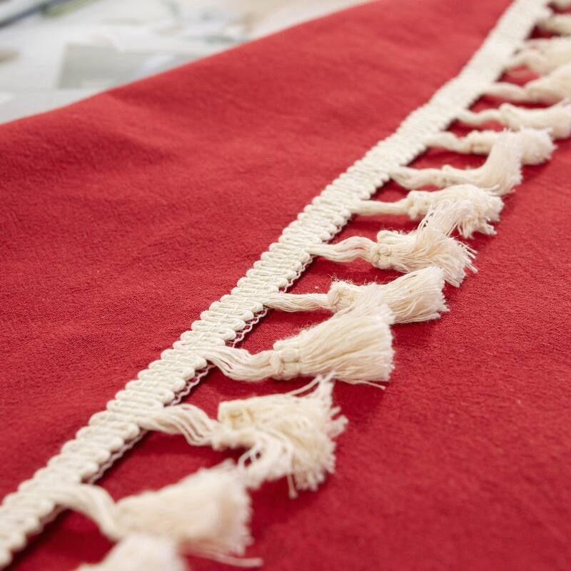 High Quality Washable Rectangle Cotton tablecloths, Wrinkle Resistant Washable Dining Room Table linen for Rectangle Table
