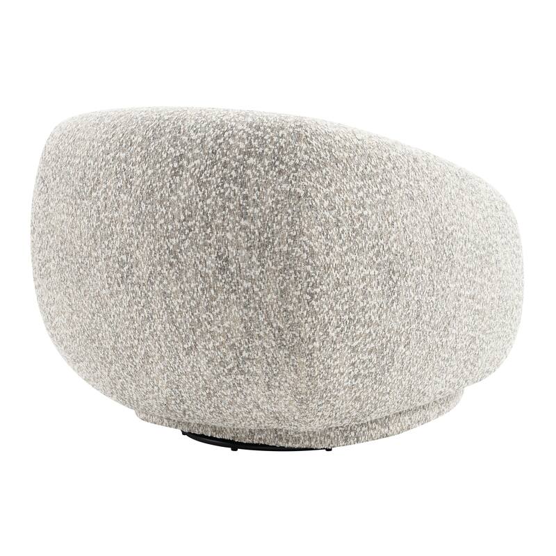 Furniture of America Erynn Modern 42-inch Boucle Swivel Accent Chair