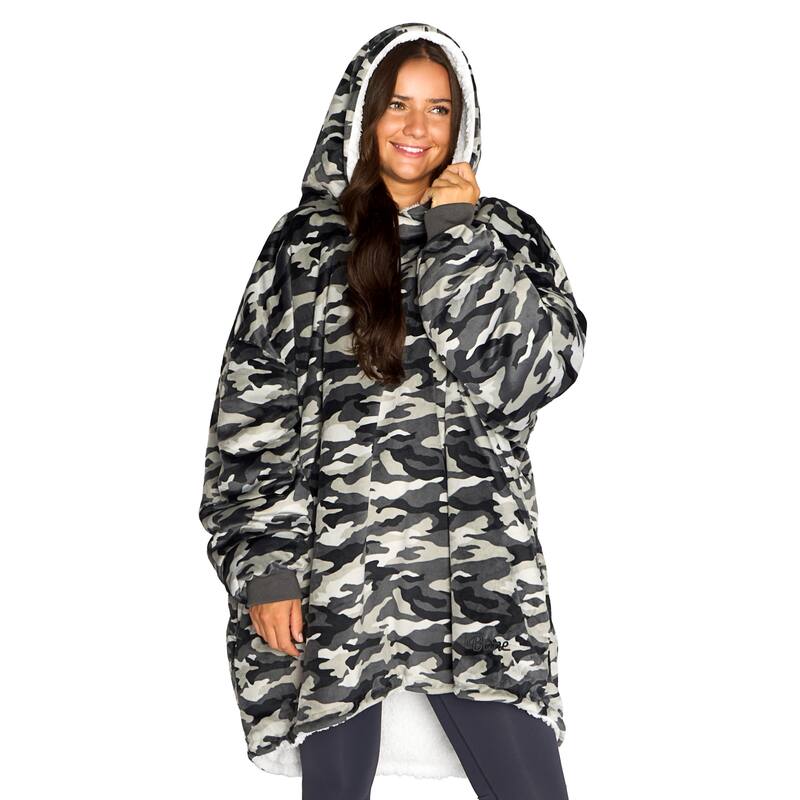 Bare Homey B-Cozy Oversized Sherpa Wearable Blanket