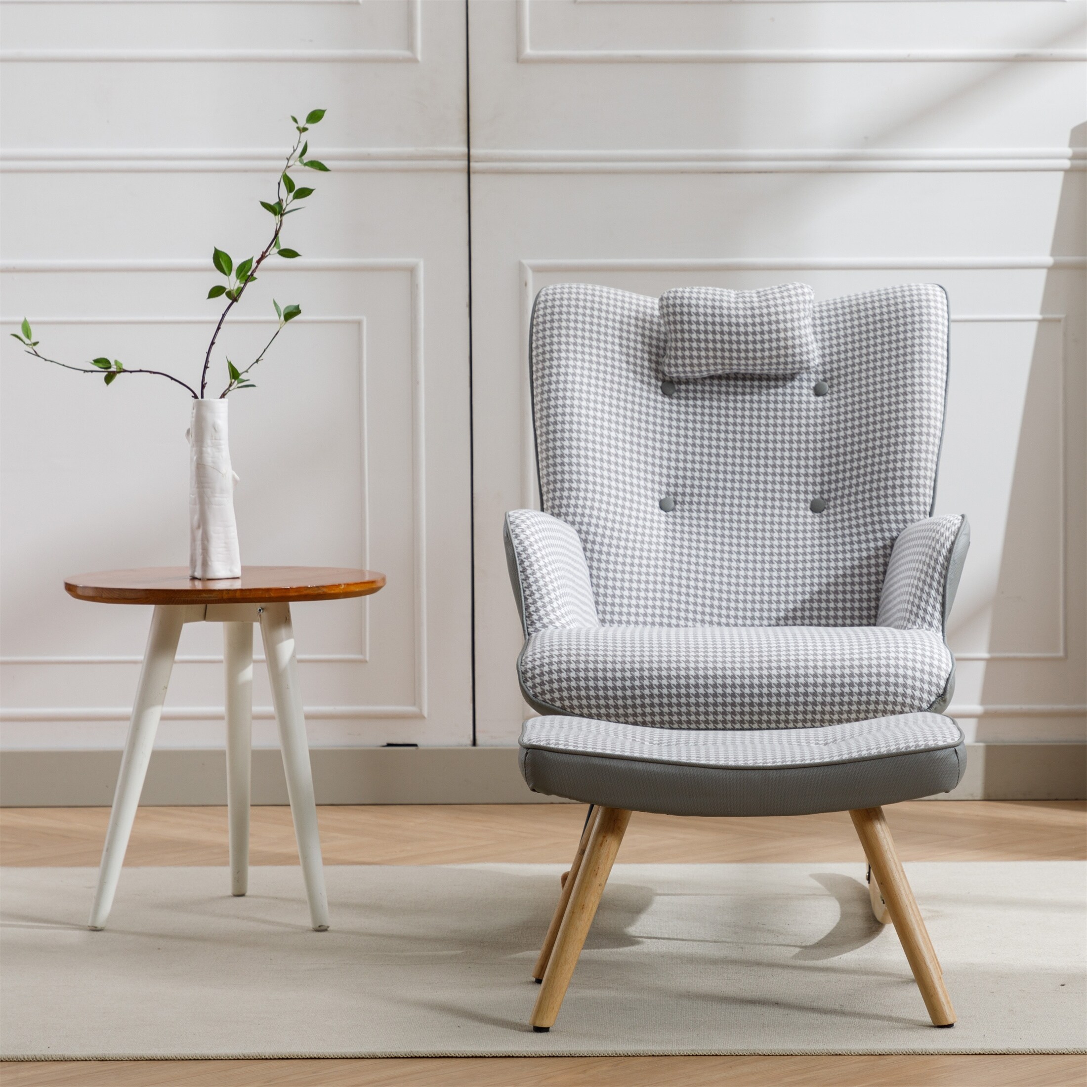 Houndstooth shop swivel chair