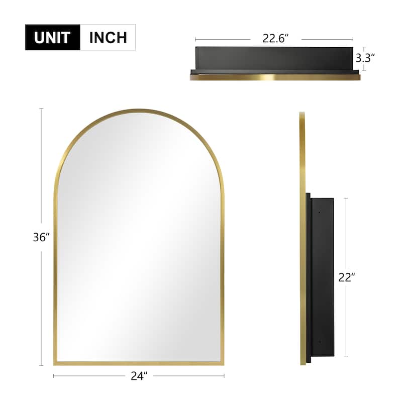 Multifunctional Wall-Mounted Mirrored Cabinet