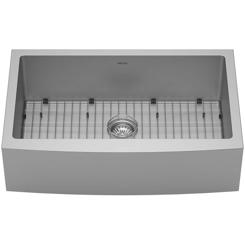 Karran USA EL-84-PK1 Elite 33" Farmhouse Single Basin Stainless Steel