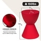 preview thumbnail 46 of 143, Boyd Round Side Table with Ribbed Design Base - Accent Hourglass End Table with Removable Lid for Living Room & Bedroom