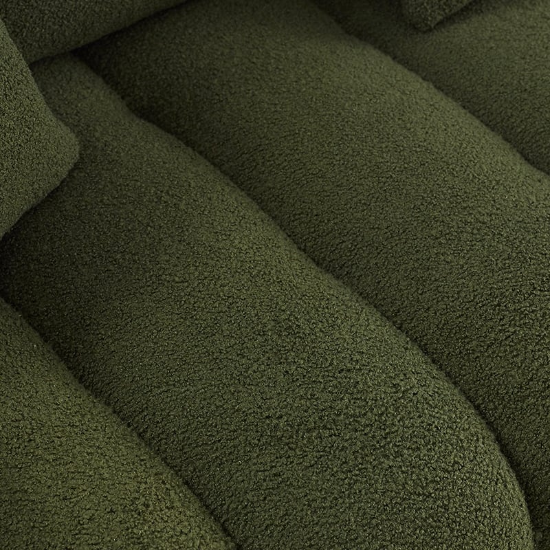 Oversized Teddy Fabric Upholstered Sofa