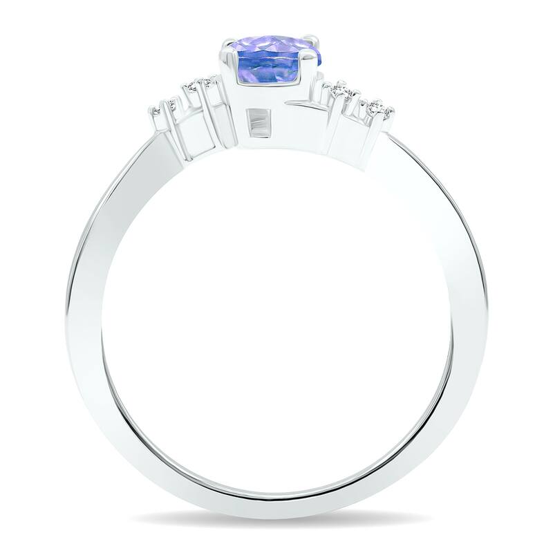 Women's Tanzanite and Diamond Tierra Ring in 10K White Gold