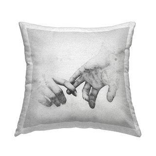 Stupell Romantic Holding Hands Printed Outdoor Throw Pillow Design by ...