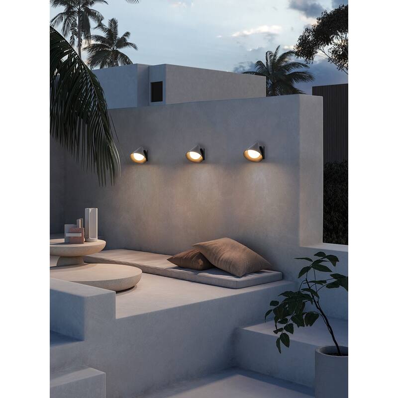 Modern LED Outdoor Wall Sconce Set of 2