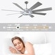 preview thumbnail 42 of 118, 20"/24"/72" Oaks Aura Cotti Low Profile Dimmable Smart Ceiling Fan with Lights 6-Speed Flush Mount Modern Remote
