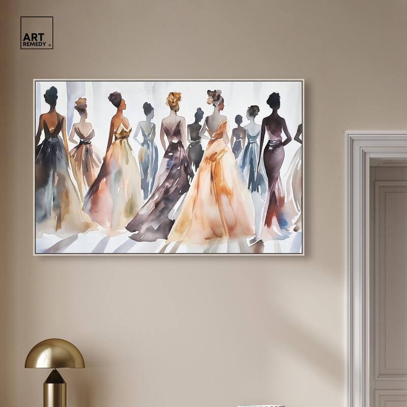 Model Lineup Canvas by Art Remedy