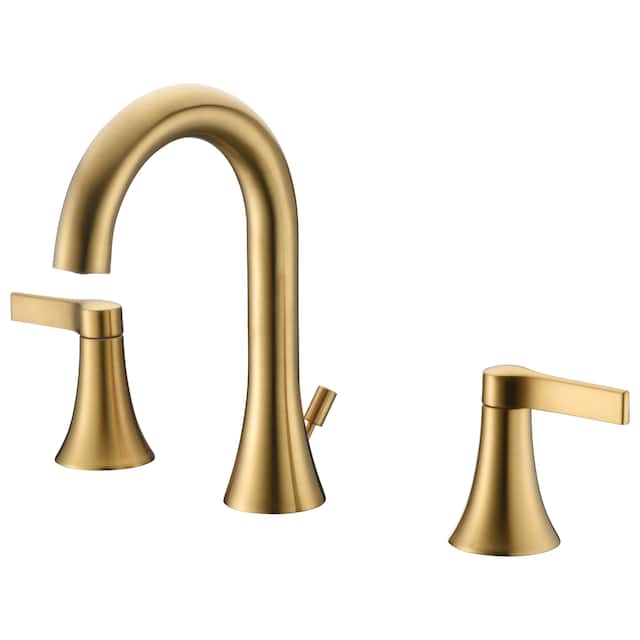 Ultra Faucets Nita Collection Two-Handle Widespread Lavatory Faucet - Brushed Gold UF56608