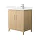 Option White Oak / White Quartz Top / Brushed Nickel