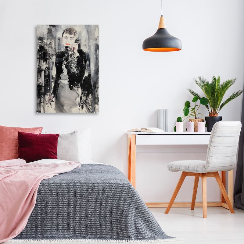 Stupell Classic Beauty Fashionista Canvas Wall Art Design By Lucille Lee