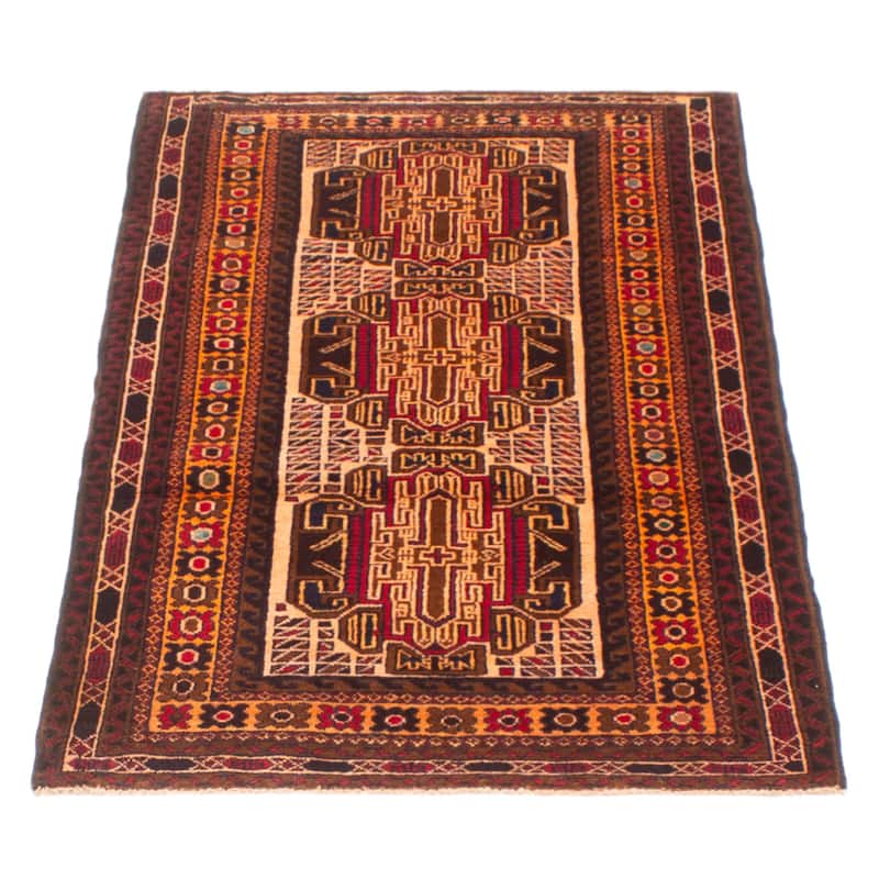 Teimani Brown Rug 2'10" x 4'9" - 2'10 x 4'9