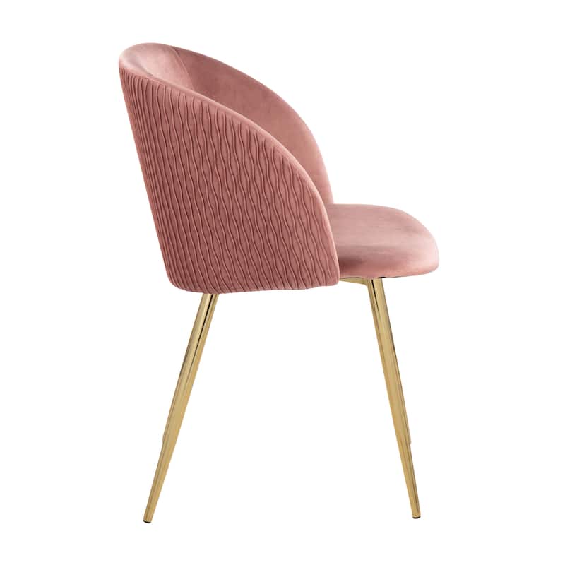 Silver Orchid Harding Pleated Waves Chair - Set of 2