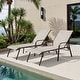 preview thumbnail 58 of 62, Set of 4 Lounge Chairs Outdoor Chaise Lounge with Arms and Adjustable Back