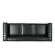preview thumbnail 7 of 38, Drury Channel Stitch Faux Leather Sofa with Nailhead Trim by Christopher Knight Home - 83.00" L x 32.50" W x 27.00" H
