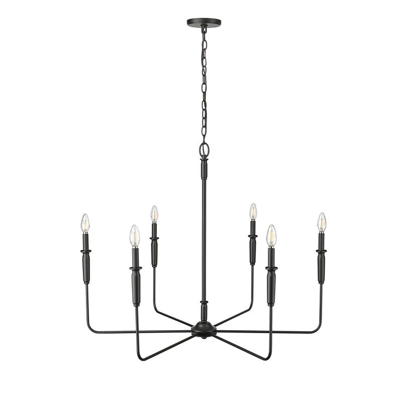Millennium Lighting 29406 Savanne 6 Light 38" Wide Taper Candle Style