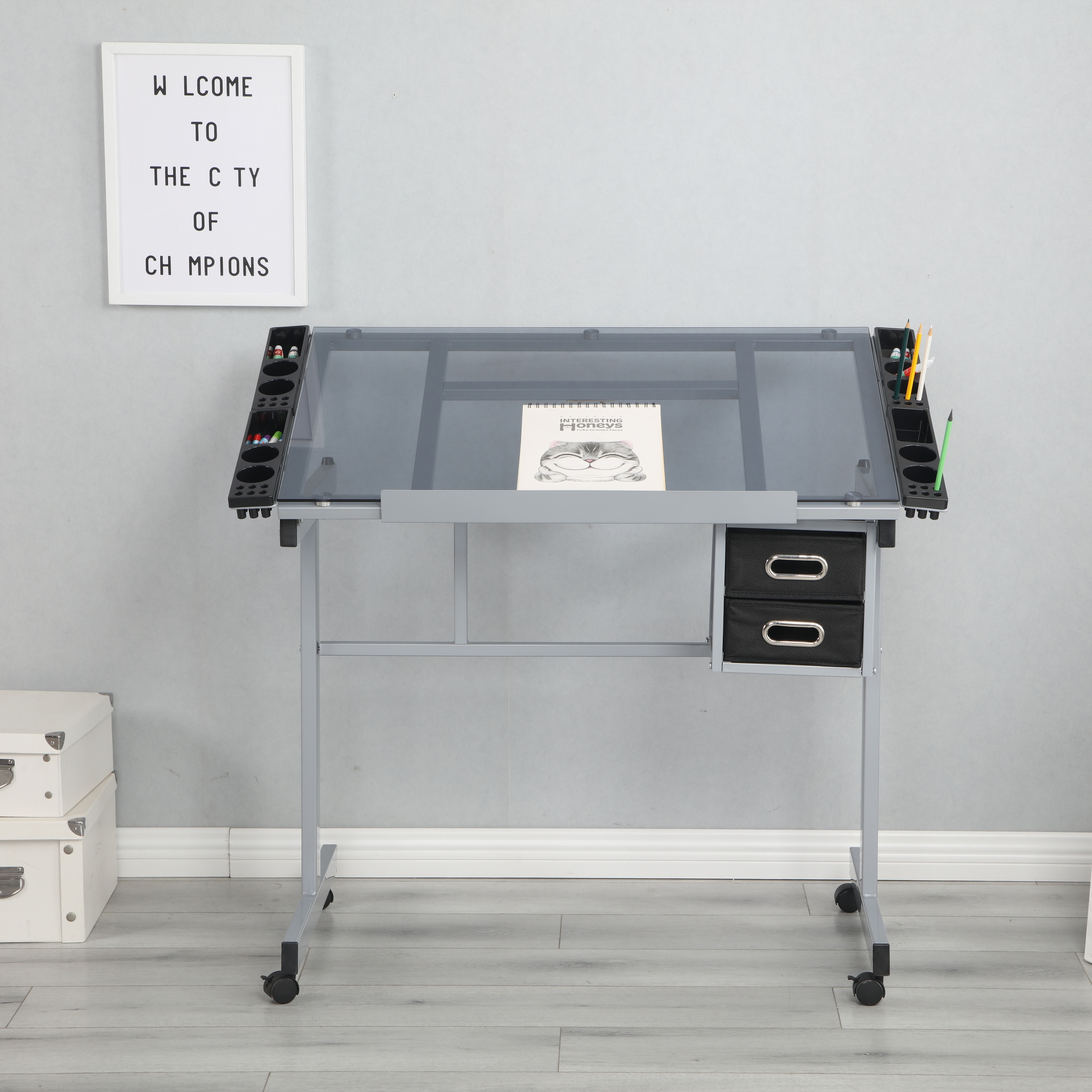 Modern drafting sale table