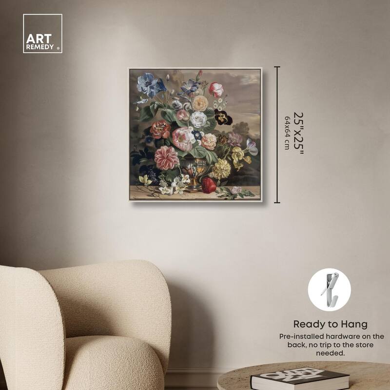 Classical Dream Vase II Canvas by Art Remedy