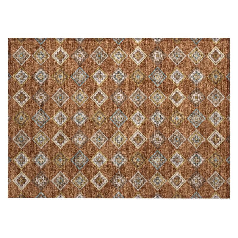 Machine Washable Indoor/ Outdoor Global Flagler Chantille Rug
