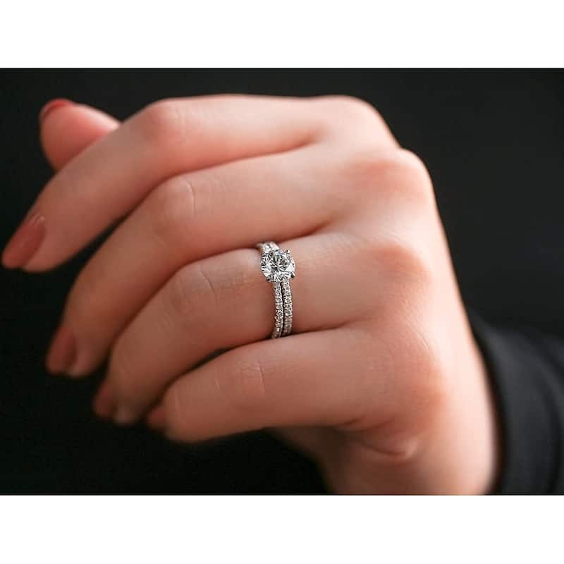 Annello by Kobelli 14k Gold Lab Grown Diamond Wrap Basket Bridal Set (GH/SI, DEF/VS)