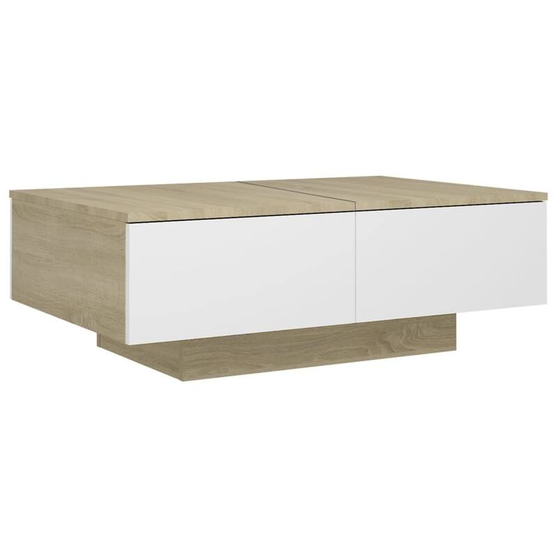 vidaXL Coffee Table Accent Side End Sofa Table for Living Room Engineered Wood - 35.4" x 23.6" x 12.2"