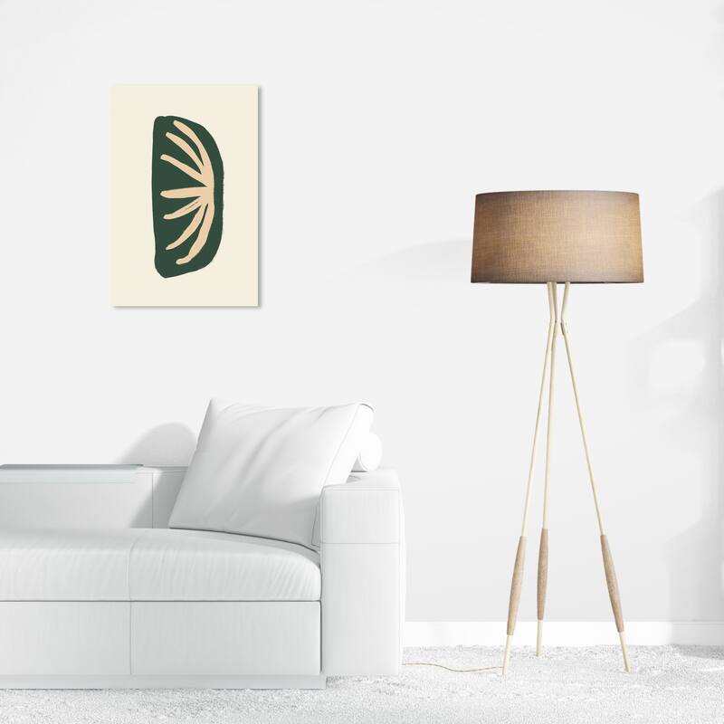 Wynwood Studio Canvas Abstract Fossil Green and Dark Green Modern & Contemporary Wall Art Canvas Print - 24 x 16