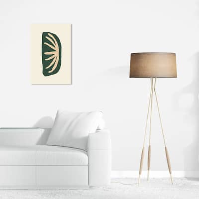 Wynwood Studio Canvas Abstract Fossil Green and Dark Green Modern & Contemporary Wall Art Canvas Print