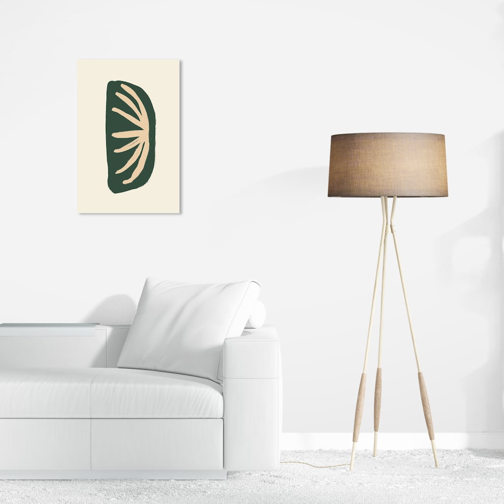 Wynwood Studio Canvas Abstract Fossil Green and Dark Green Modern & Contemporary Wall Art Canvas Print