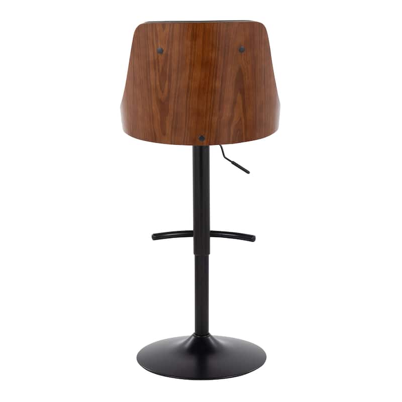 Carson Carrington Oscar Adjustable Bar Stool with Rounded T Footrest (Set of 2)